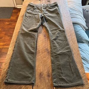 LOFT Olive Green Boot Cut Corduroy Pants